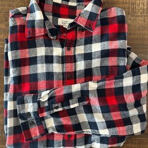 Croft & Barrow Men's Checkered Red and Navy Shirt